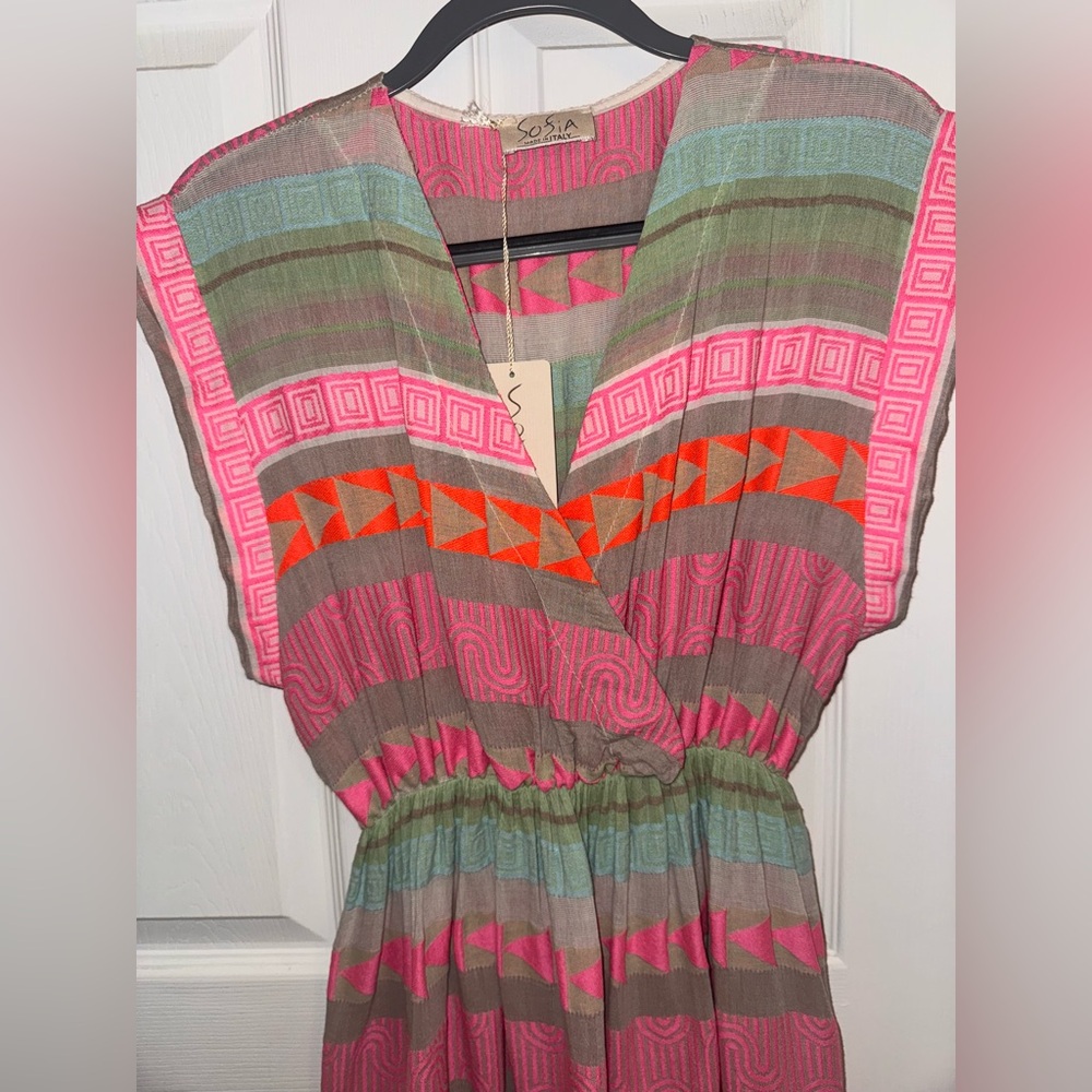 NWT Sofia made in Italy Maxi Dress One Size!